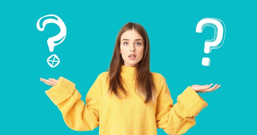 はてなマークと女性